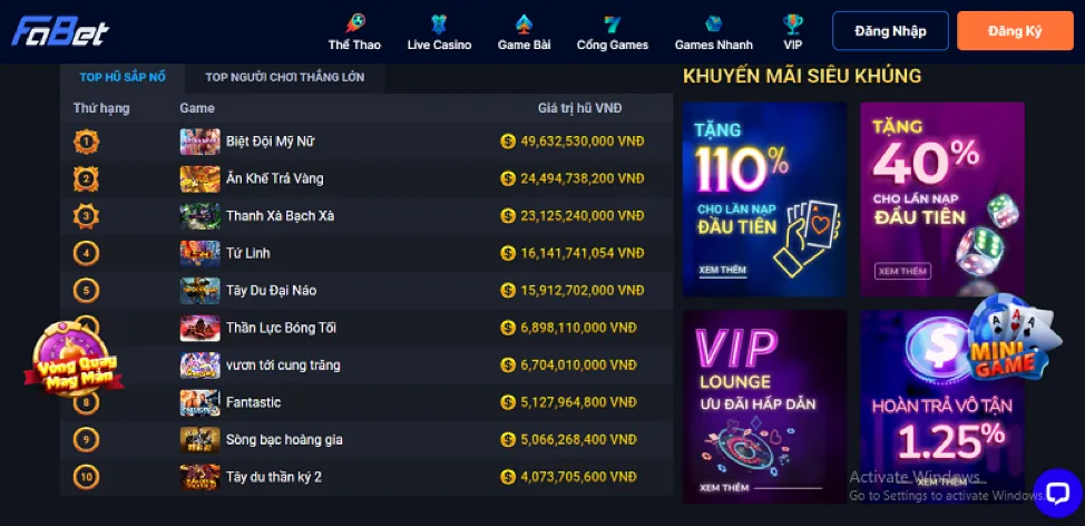 Bộ sưu tập trò chơi đa dạng tại big777 chính thức